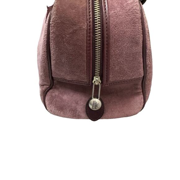 Juicy Couture Authentic Rare Vintage y2k Dusty Purple Velour Bowler Bag TOP MINT - Picture 3 of 14